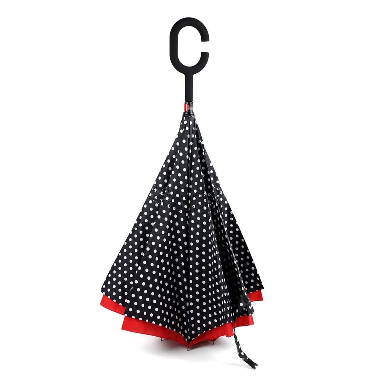 Polka Dot Double Layer Inverted Umbrella
