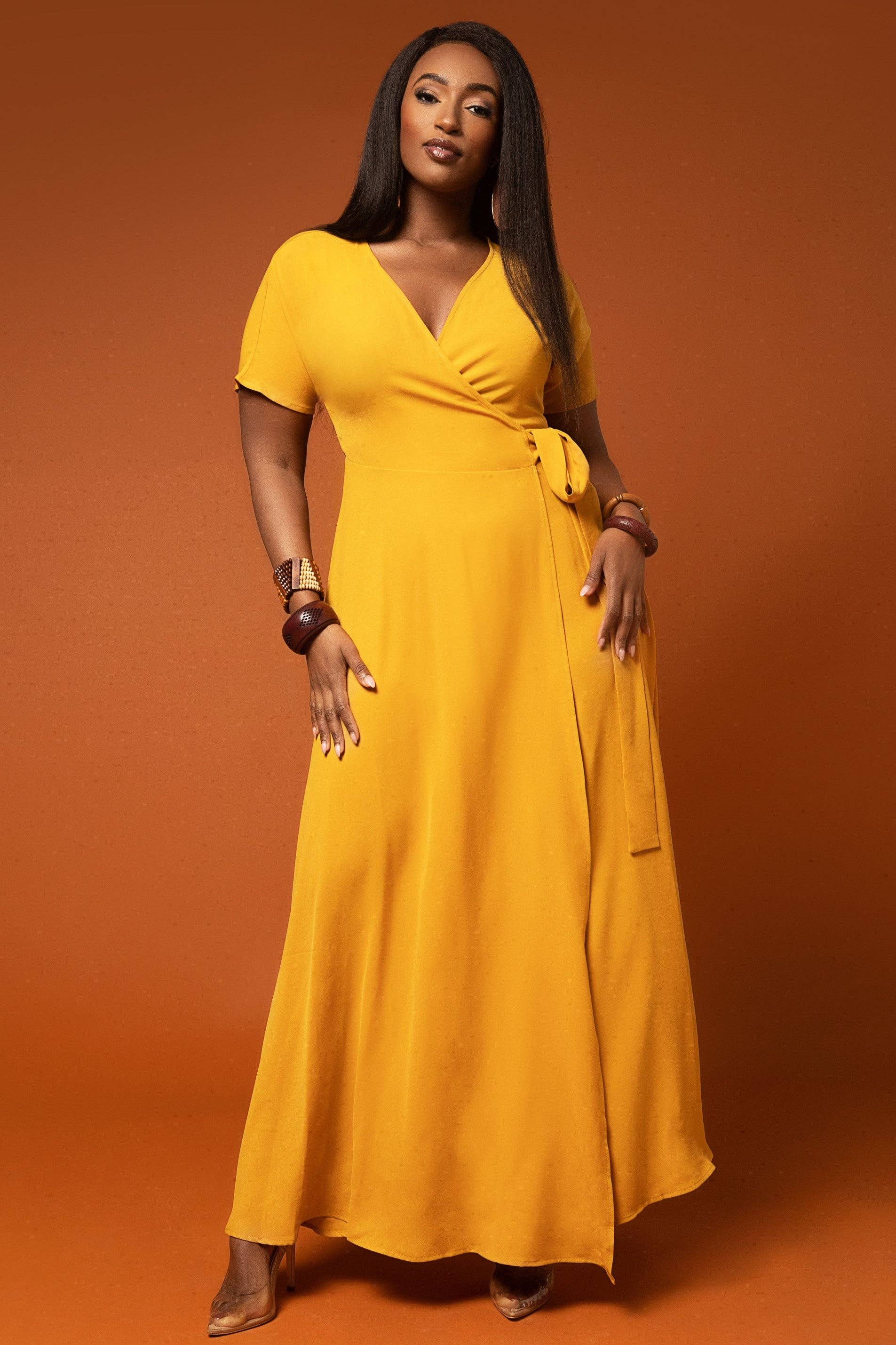Selena Yellow Kimono Maxi Wrap Dress – Klavani Boutique & Gifts Selena Yellow Kimono Maxi Wrap Dress – Klavani Boutique & Gifts