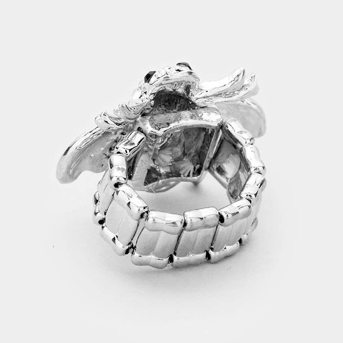 Crystal Honey Bee Stretch Ring