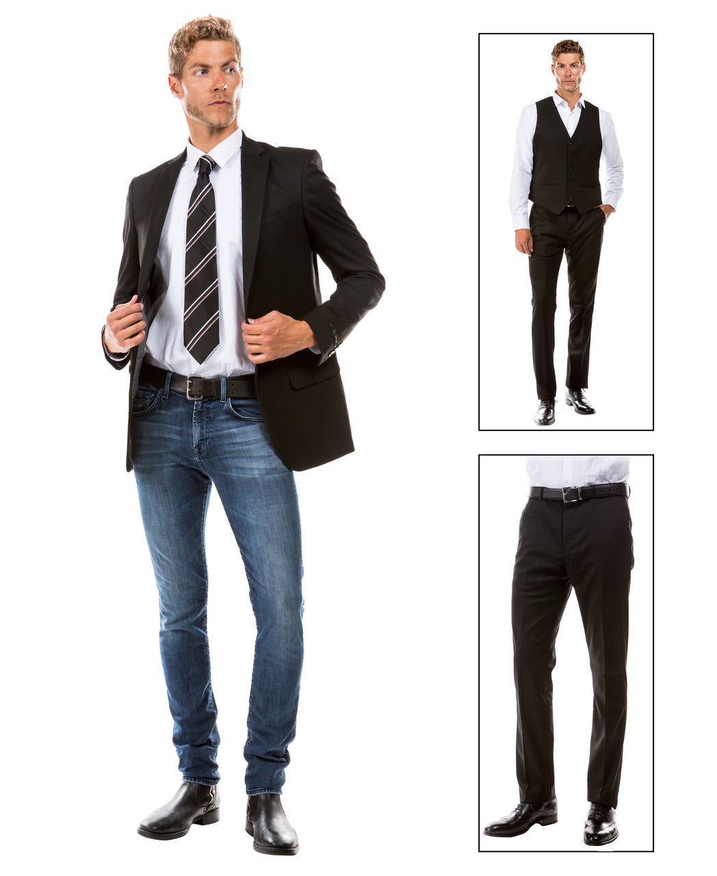 (NOW IN XL)
ZeGarie Tailored Fit Suit Separates Jacket, Navy