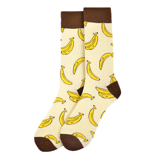 Men's Banana Novelty Socks - NVS19544-YW