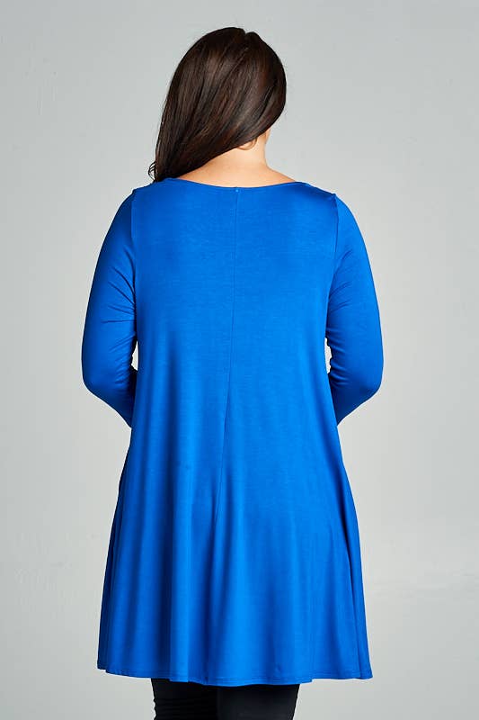 Solid Jersey Tunic Dress