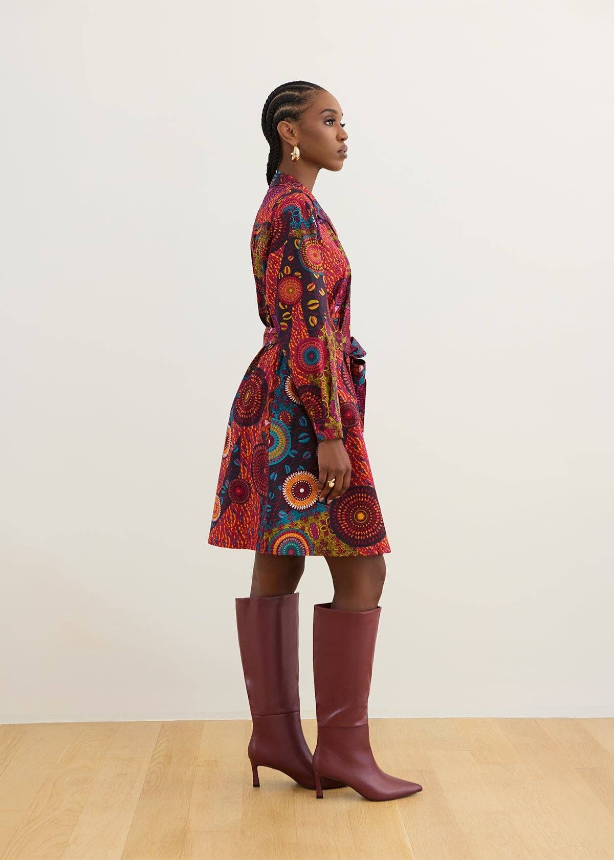 The Monife Heritage Shirt Dress | Navy Bohemian