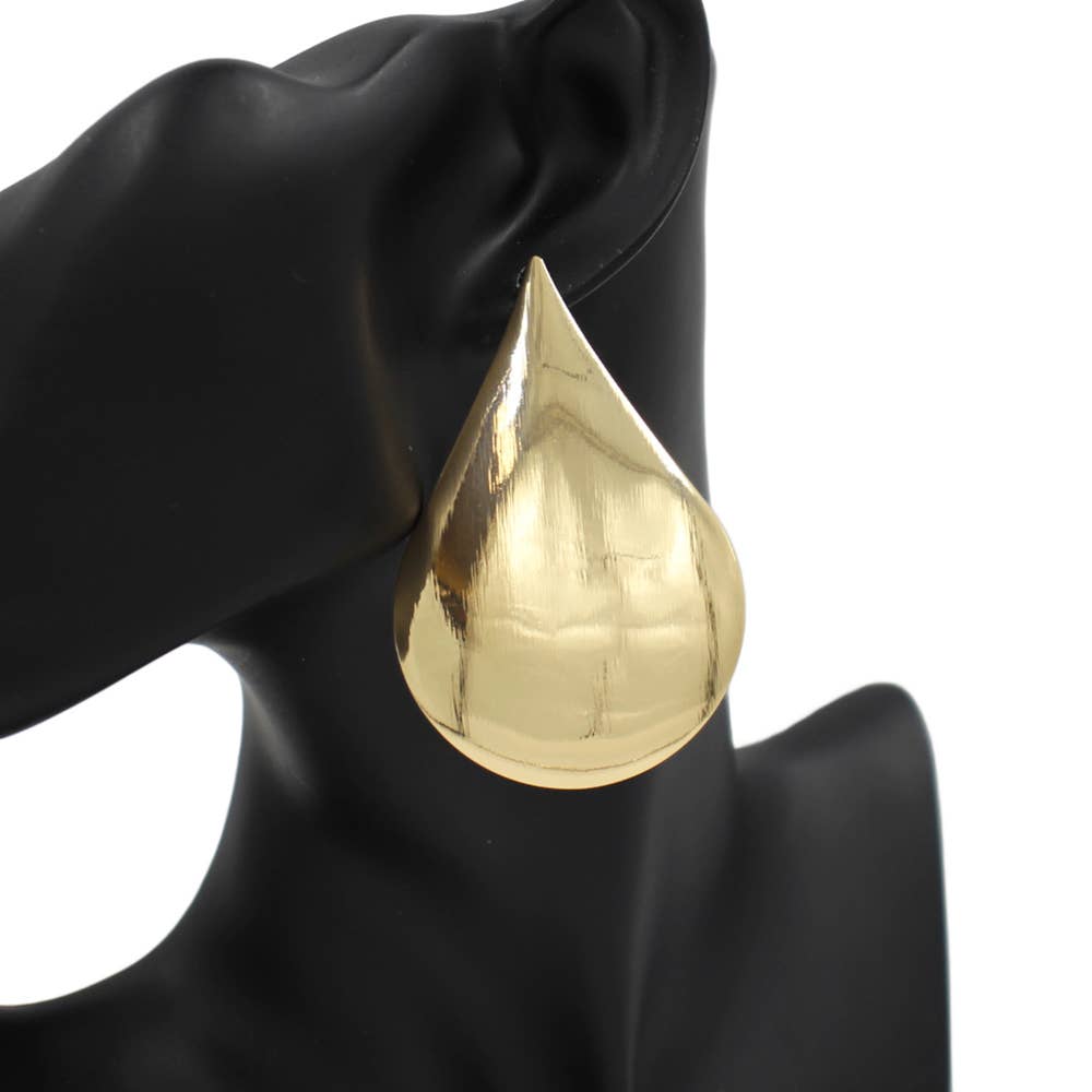 Metal Teardrop Earrings