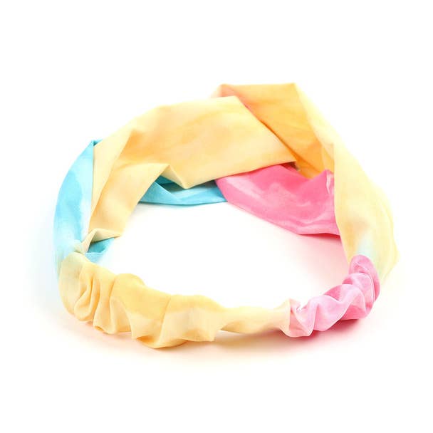 Criss Cross Colorful Tie Dye Headband