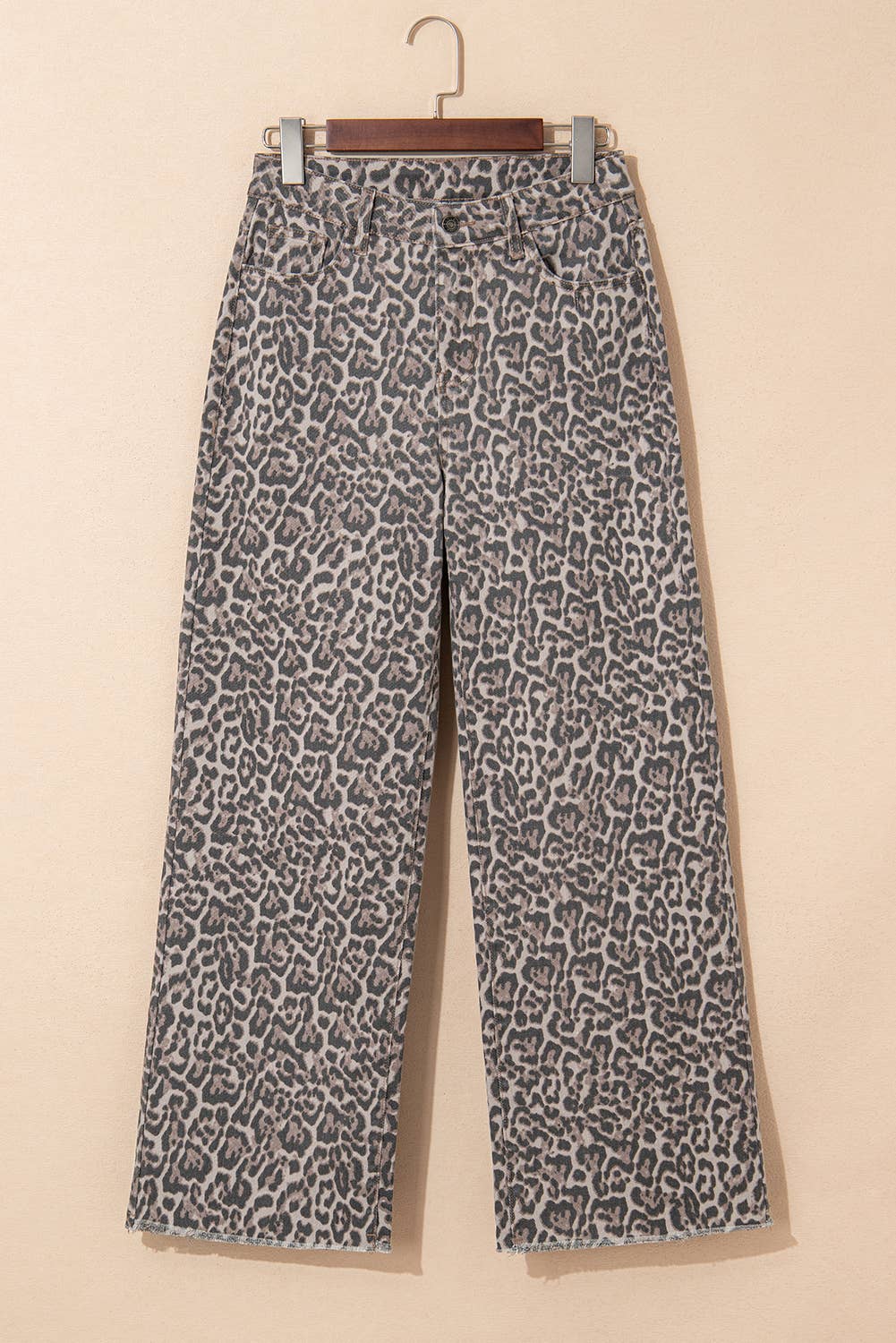 Lovely Leopard Wide Leg Jeans