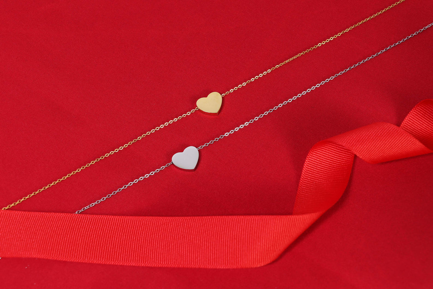 Blank Heart Necklace - Engravable