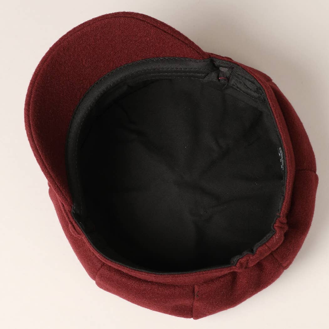 Solid Color Casual Newsboy Cap Cabbie Hat