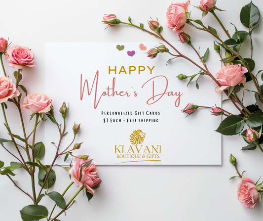 Greeting Cards - Mother's Day - Customizable - Free Shipping