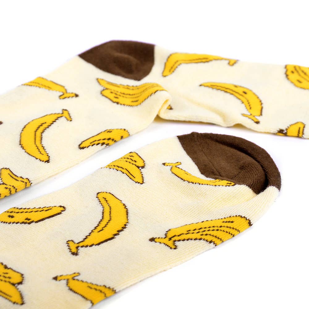 Men's Banana Novelty Socks - NVS19544-YW