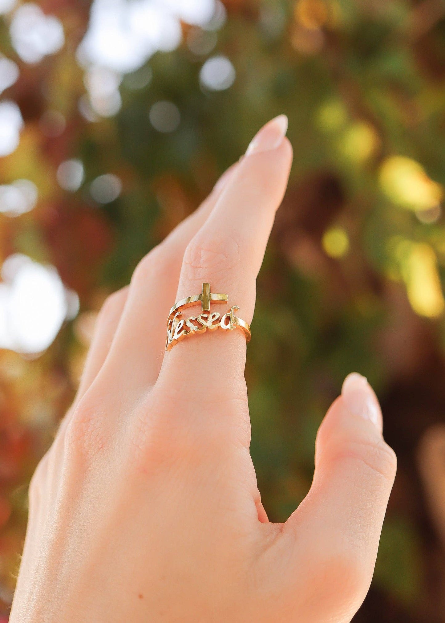 Adjustable “Blessed” Ring, Isaiah 41:10