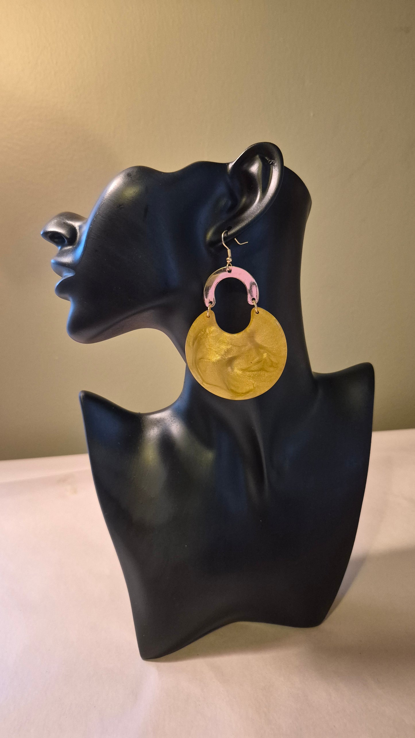 Marbled Resin Drop Earrings