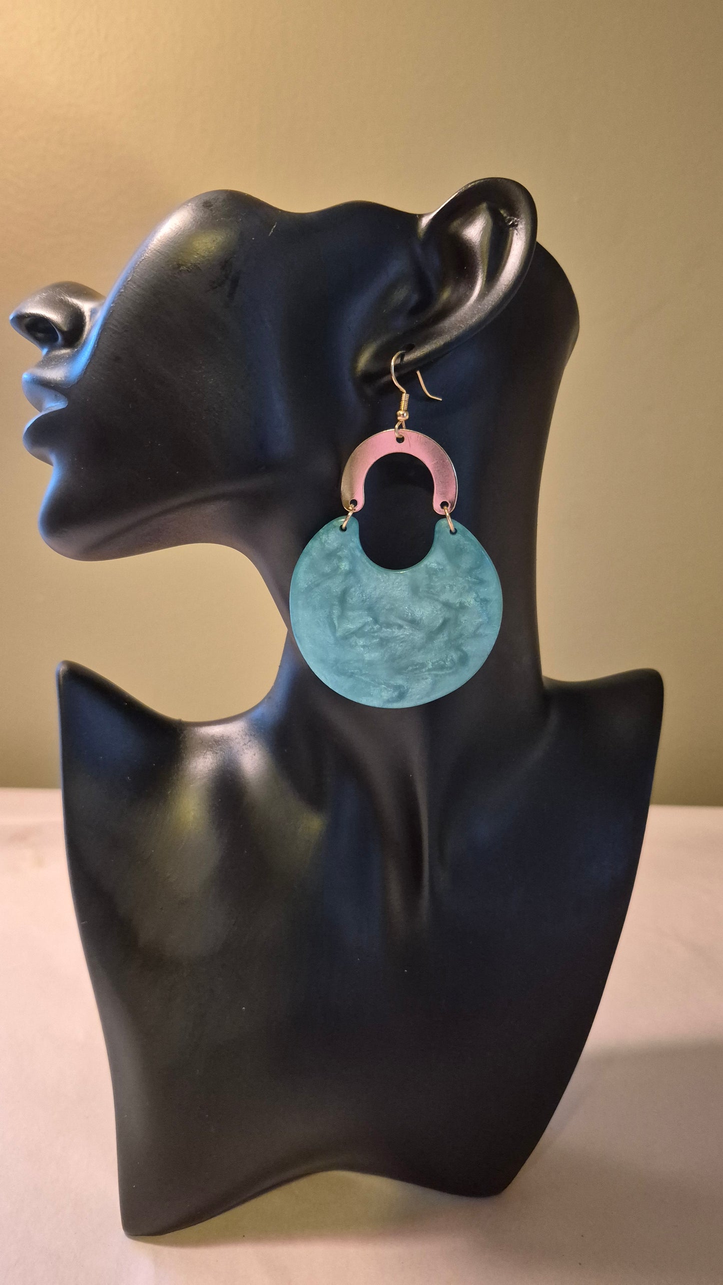 Marbled Resin Drop Earrings