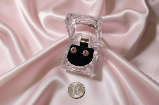 Crystal Studs-Rose L