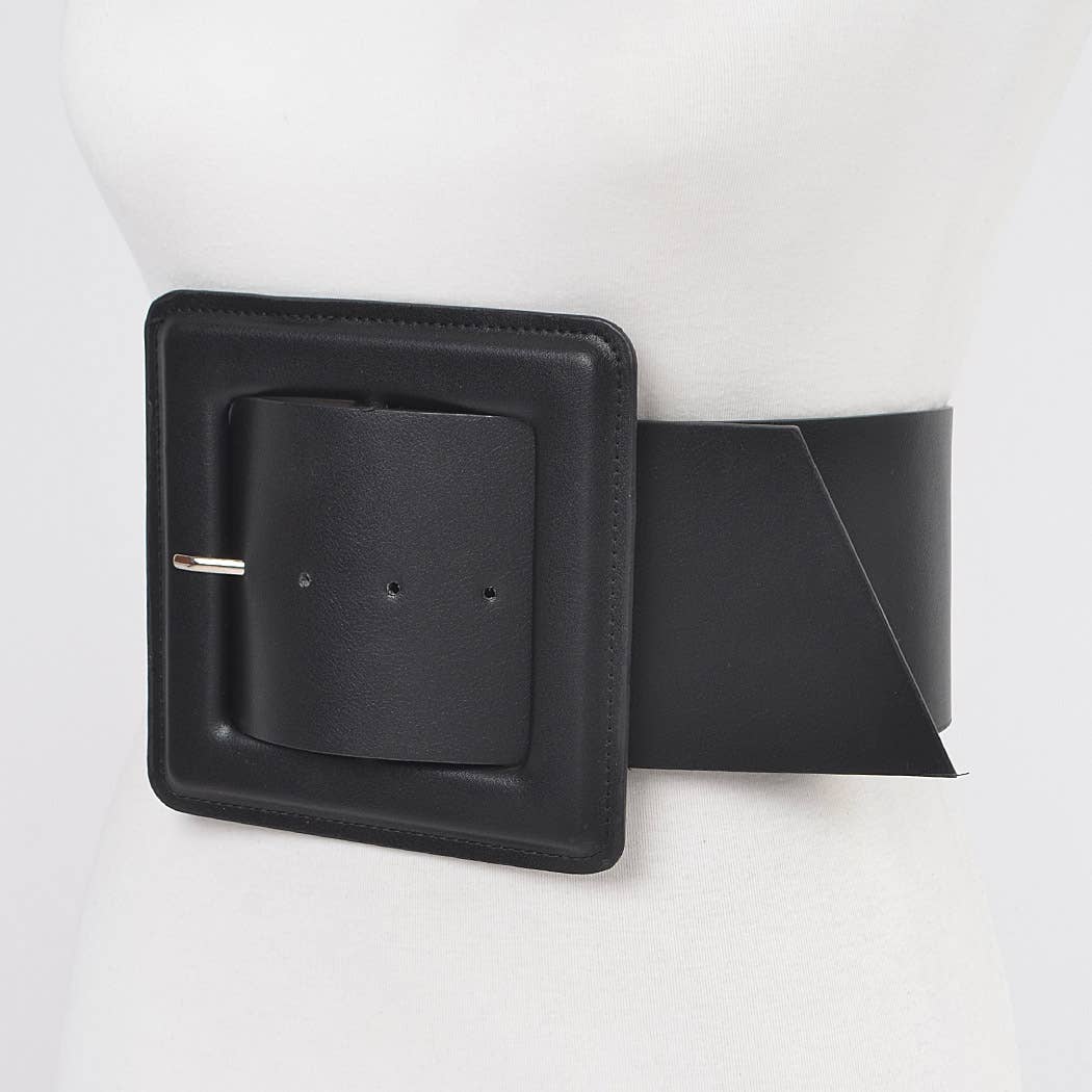 Faux Leather Plus Size Waist Belt