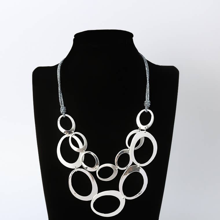 Silver Circles Necklace