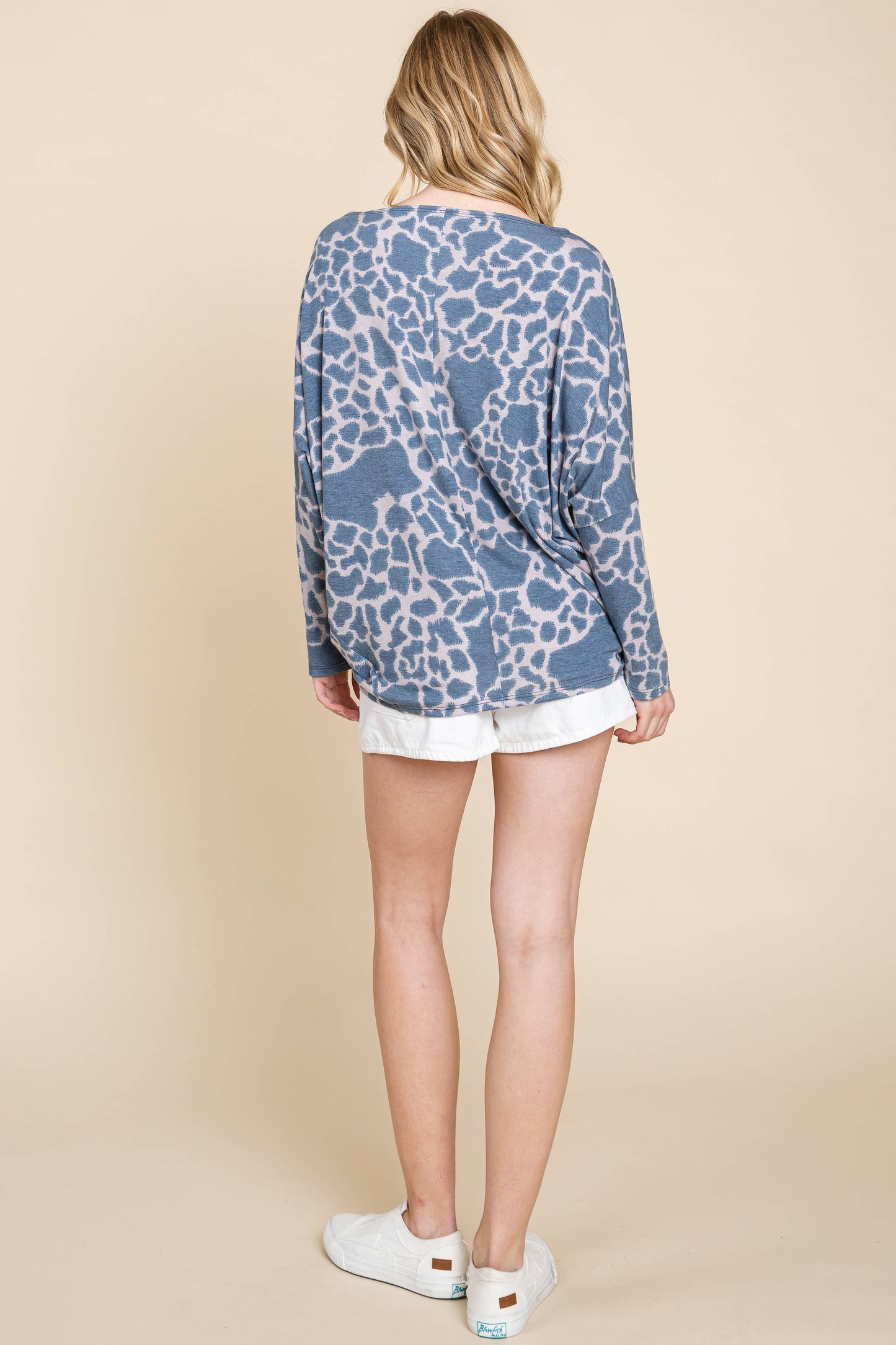 T/R Span Animal Printed Top