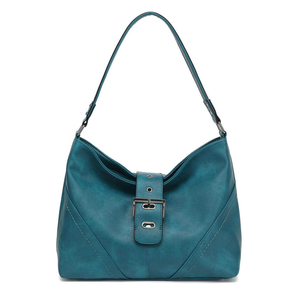 SLOUCHY HOBO WITH BUCKLE