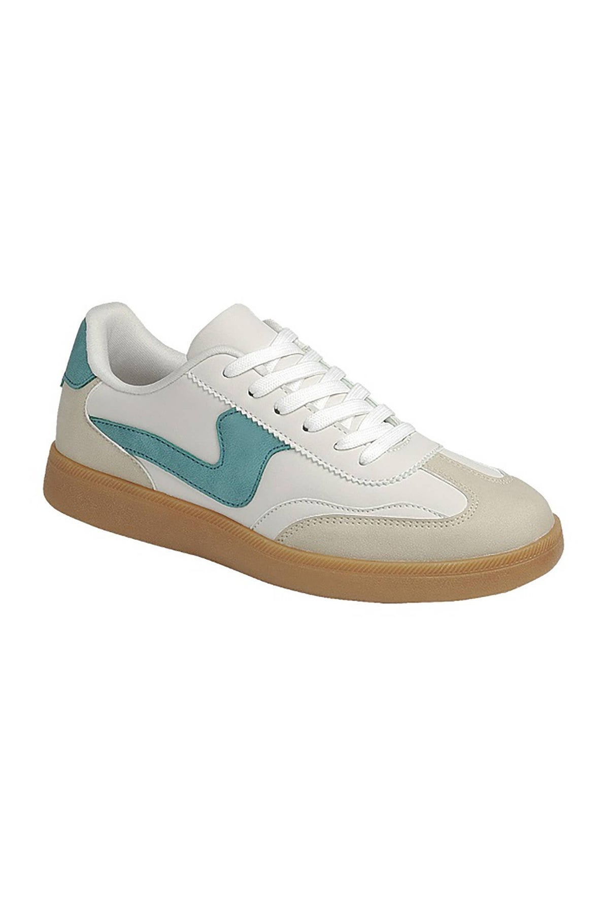 Leopard/Gold Lace Up Womens Sneaker