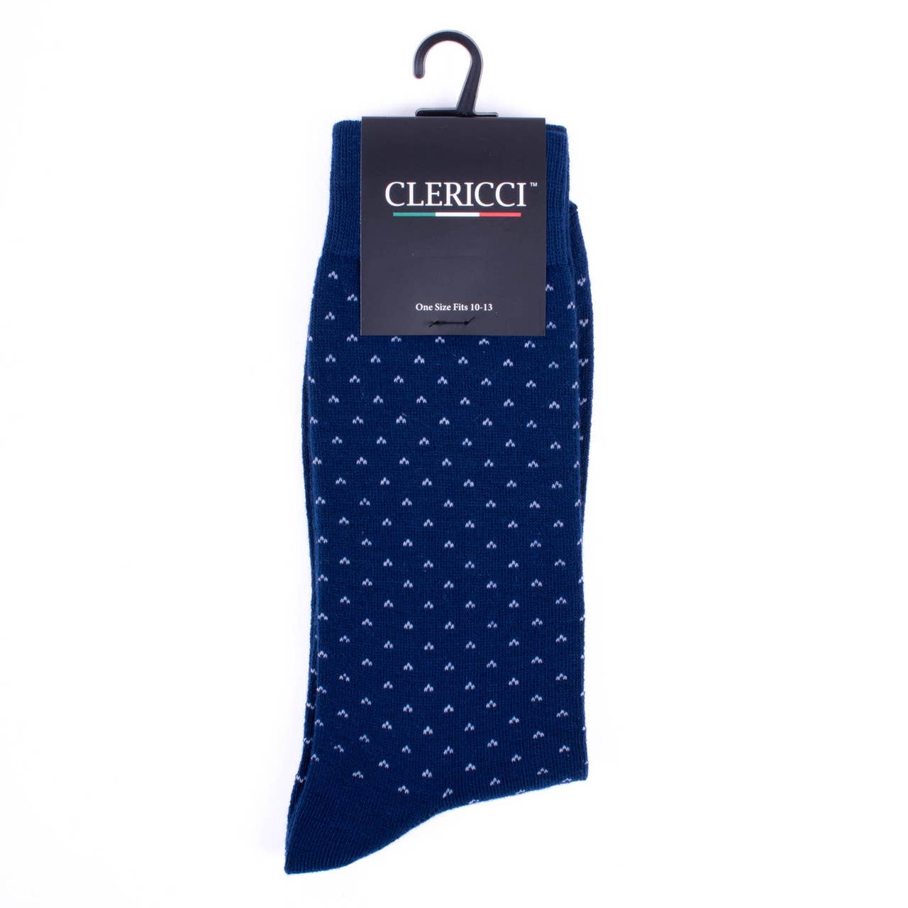 Men Navy Fancy Pattern Poly Socks