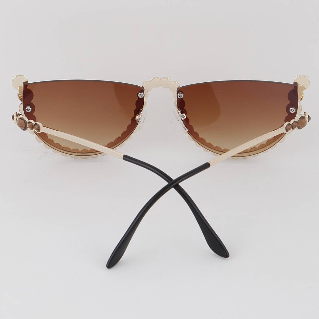 Bottom Jeweled Sunglasses