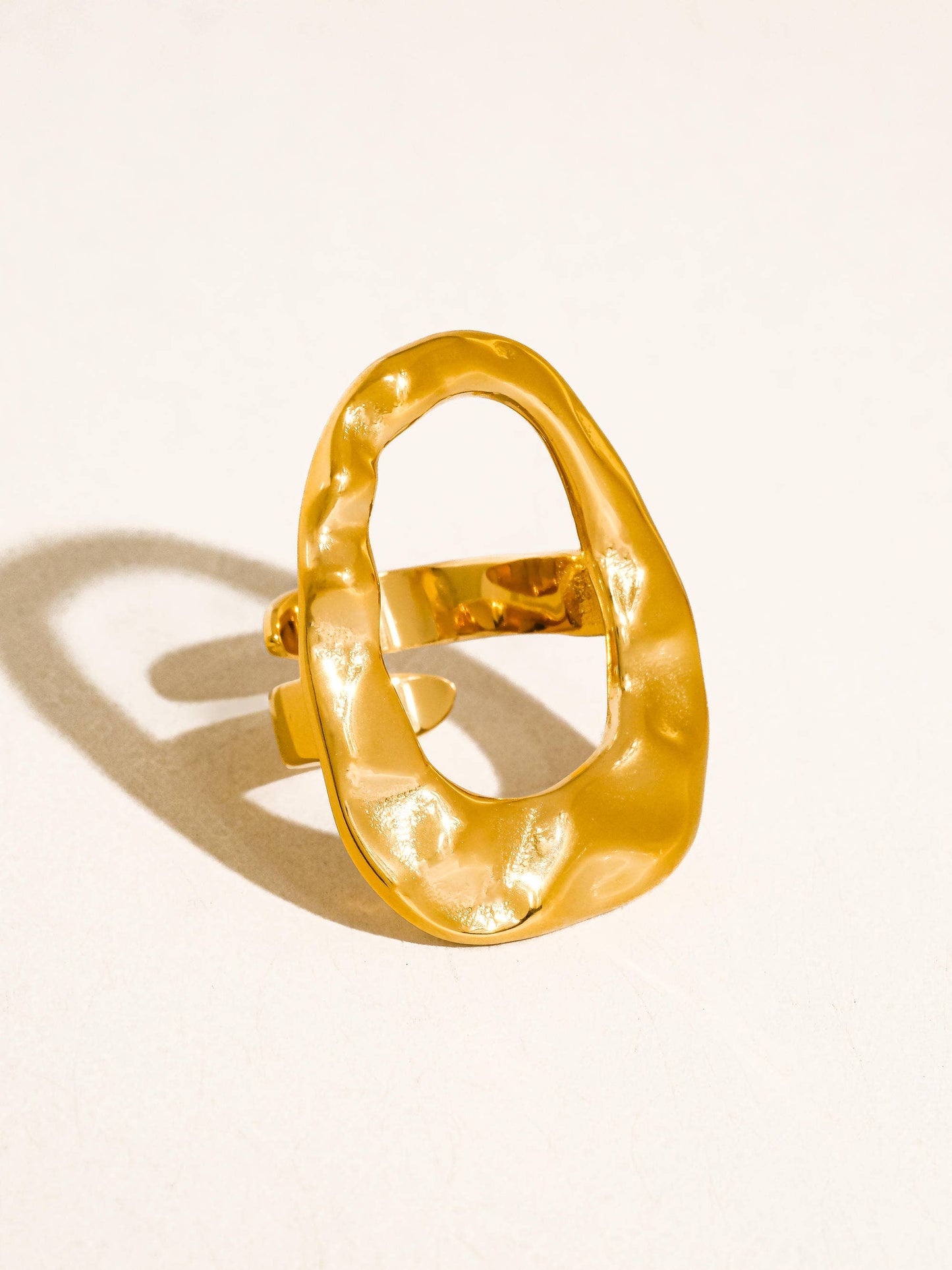 18K Gold Non-Tarnish Statement Rings