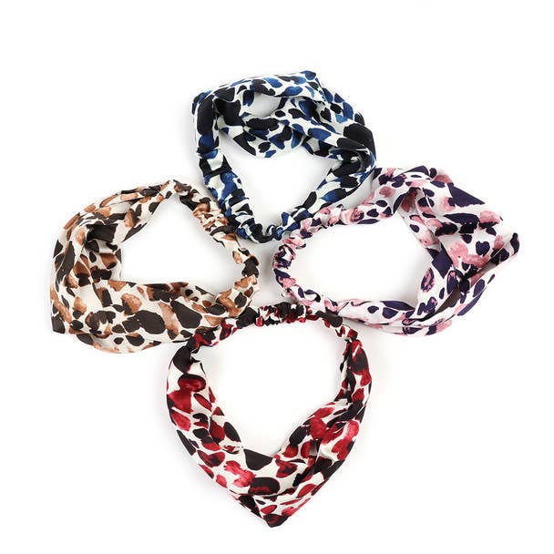 Criss Cross Leopard Headbands