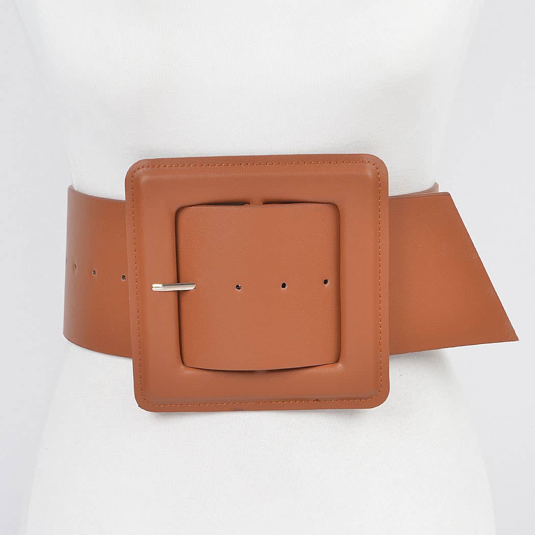 Faux Leather Plus Size Waist Belt