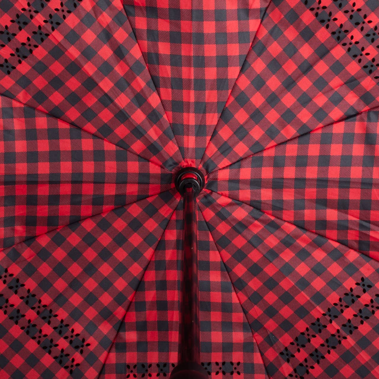 Inverted Gingham Checkered Umbrella