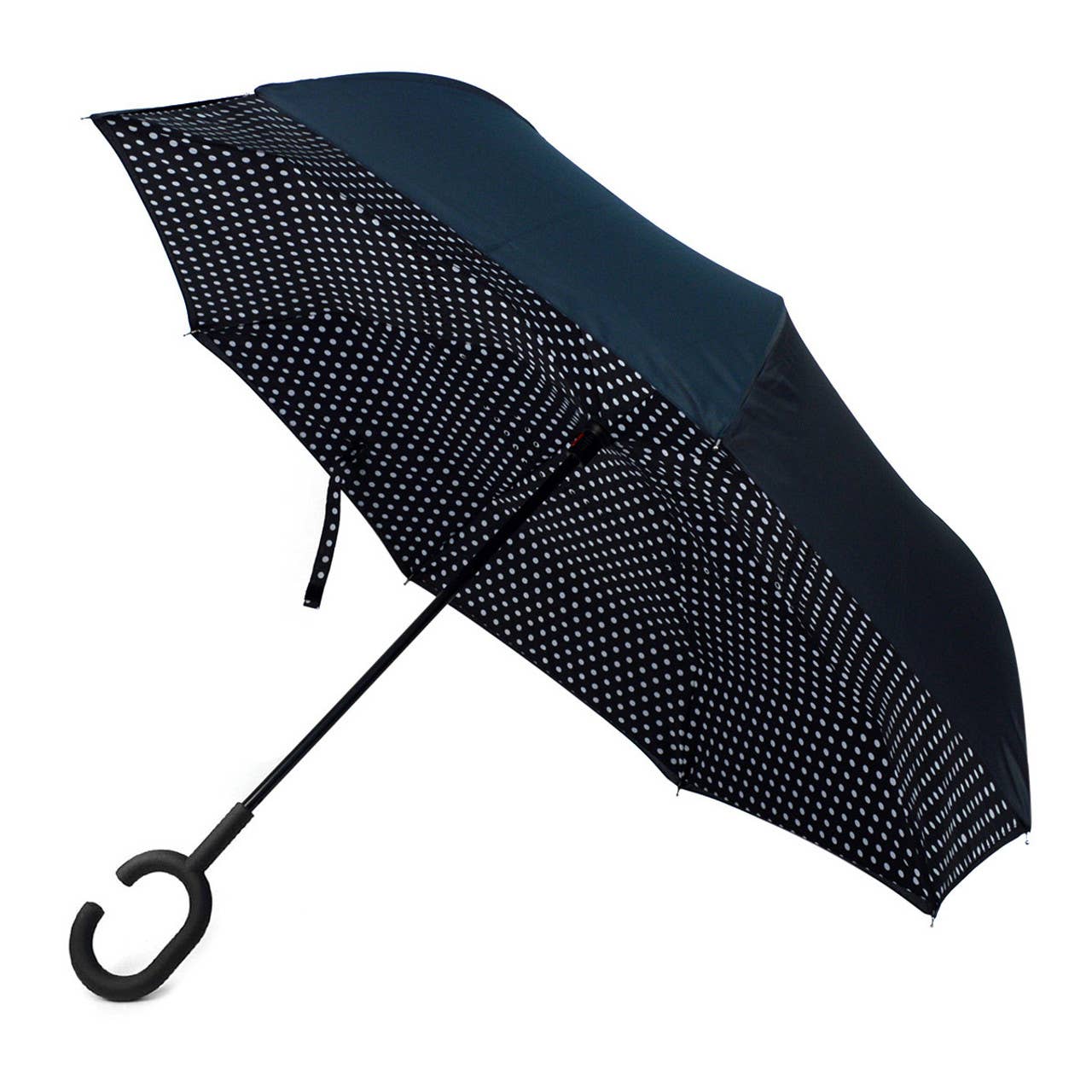 Polka Dot Double Layer Inverted Umbrella