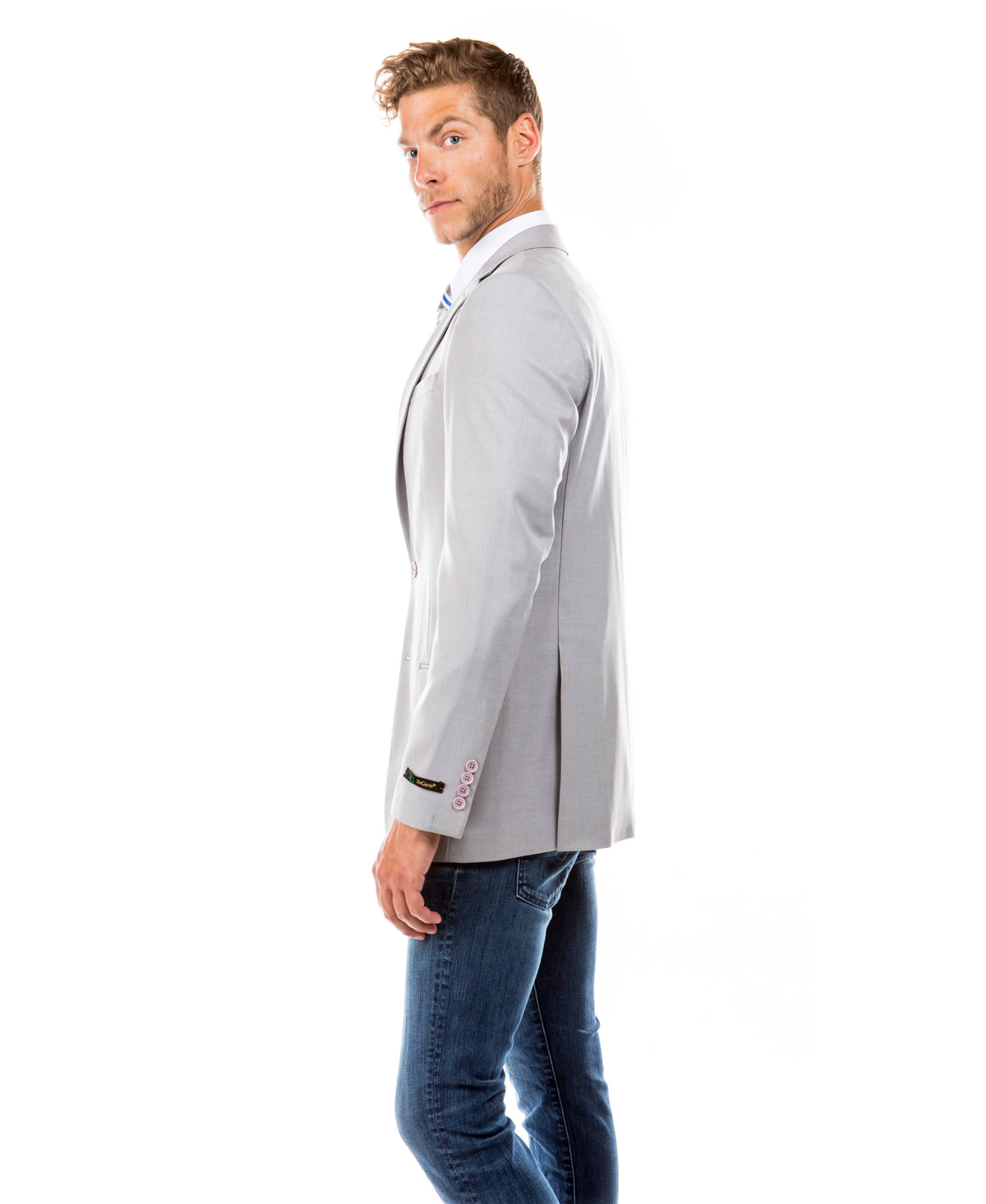 ZeGarie Tailored Fit Suit Separates Jacket, Light Grey