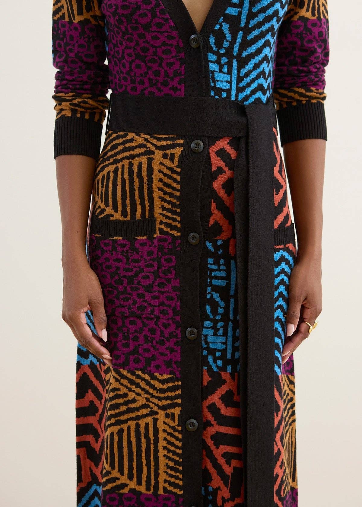 The Aisha Heritage Maxi Cardigan | Harvest Berry