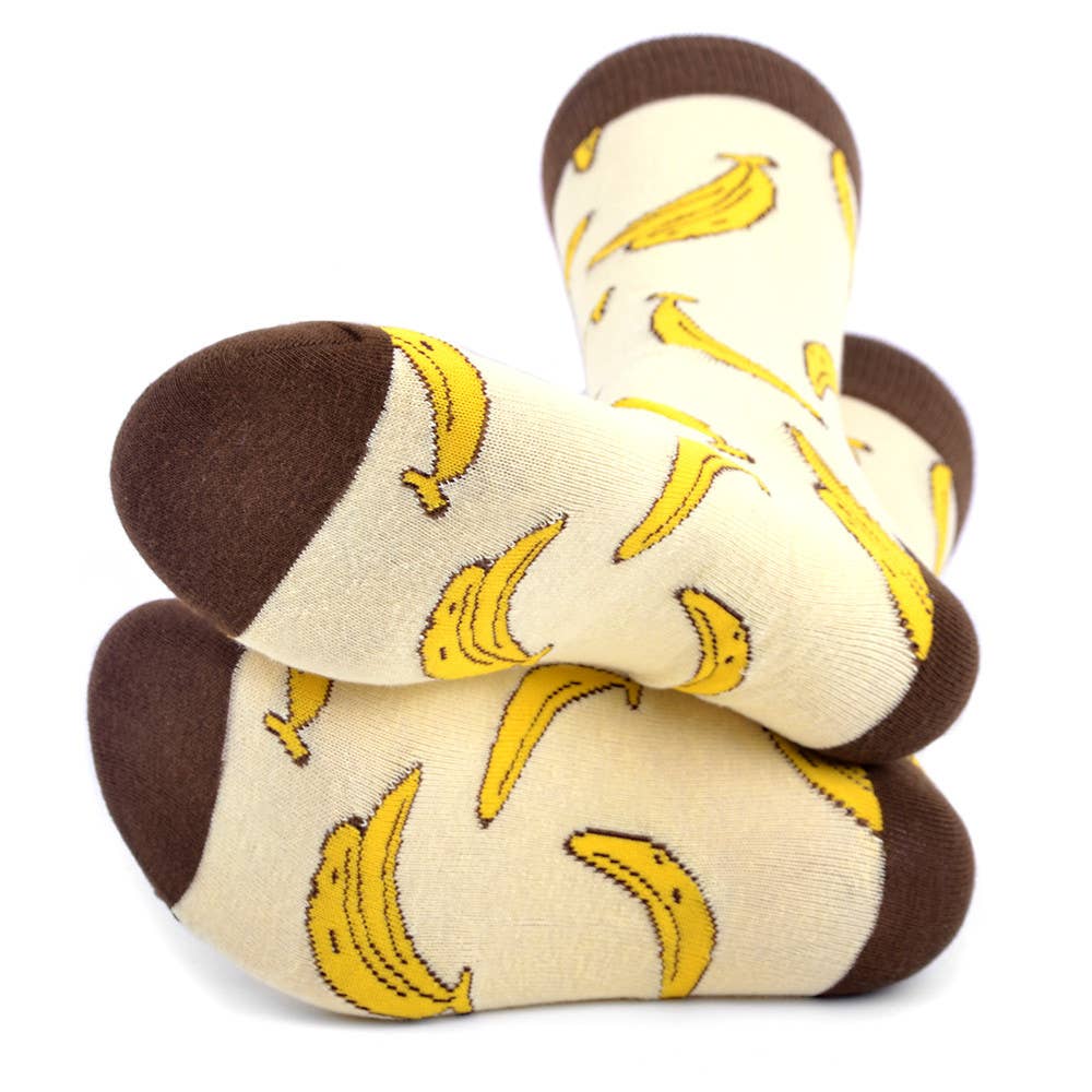 Men's Banana Novelty Socks - NVS19544-YW