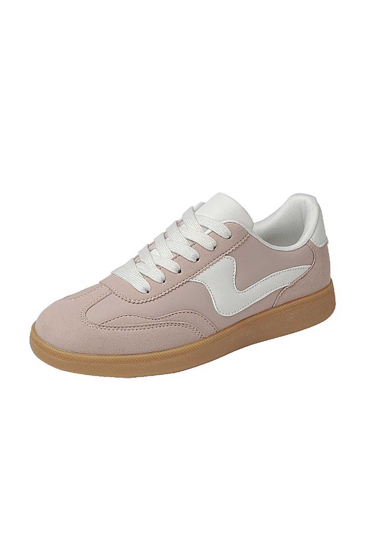 Leopard/Gold Lace Up Womens Sneaker