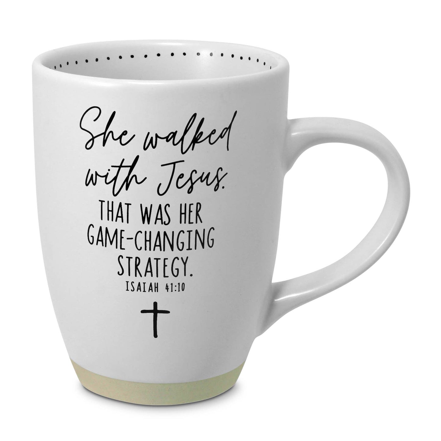 LCP Mug She Walked Jesus White Ceramic 17Oz