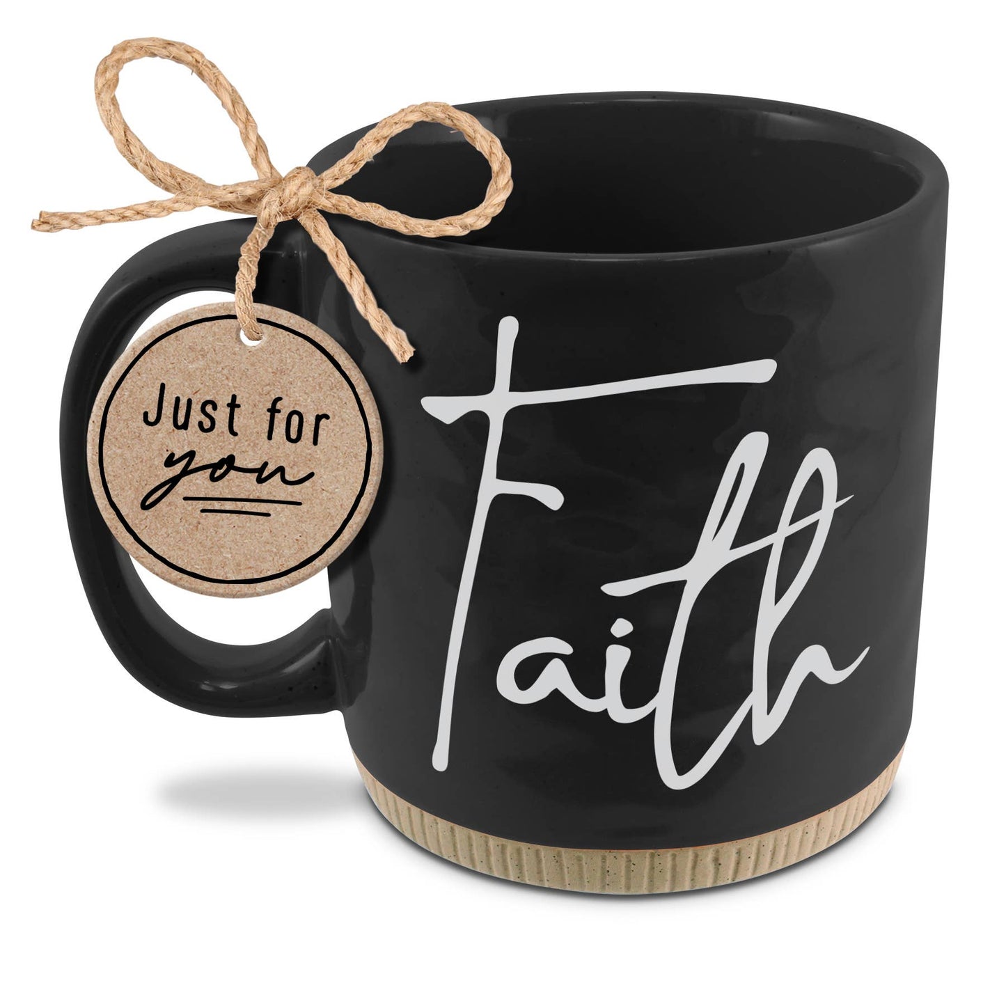 LCP Coffeecup Powerful Words Faith Black16Oz