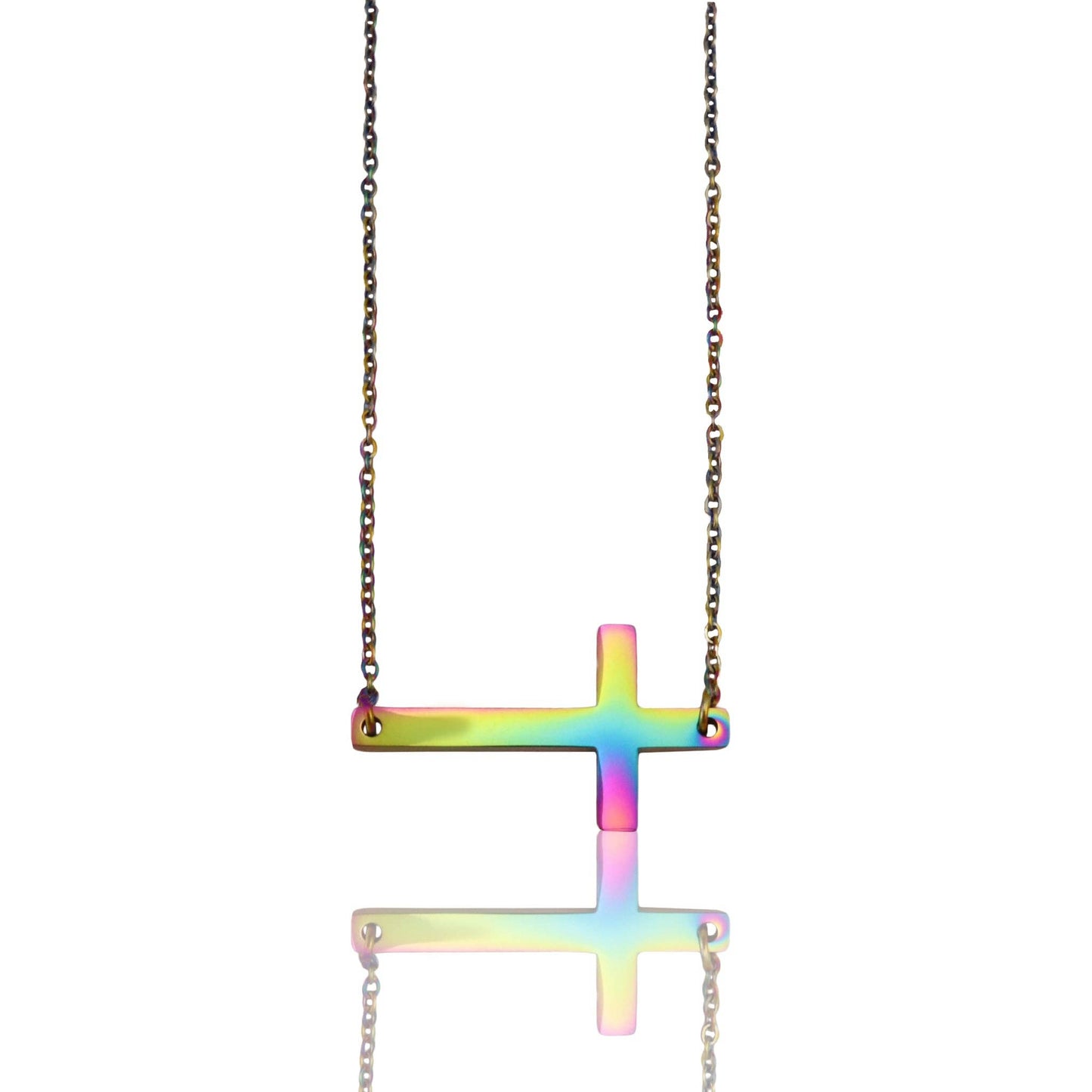 Horizontal Cross Necklace