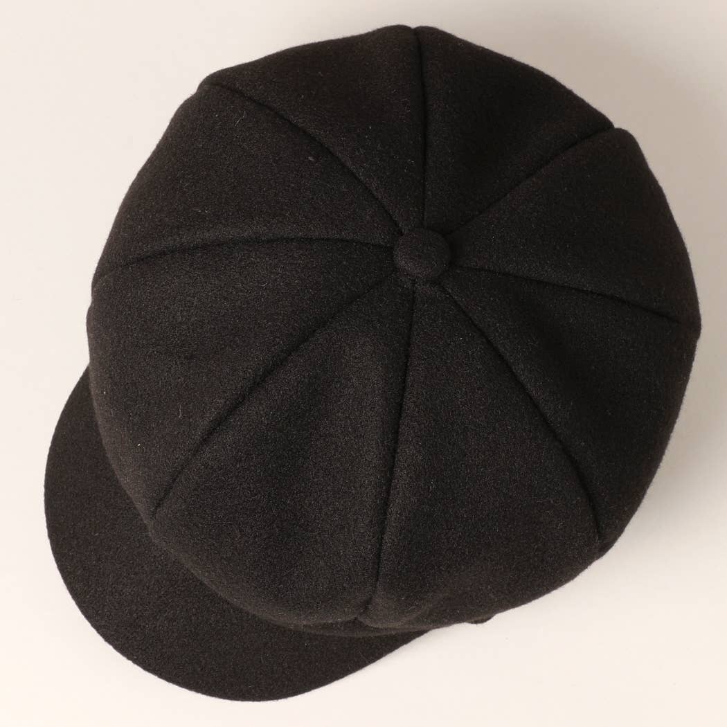 Solid Color Casual Newsboy Cap Cabbie Hat