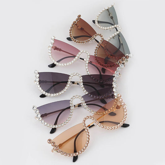 Bottom Jeweled Sunglasses