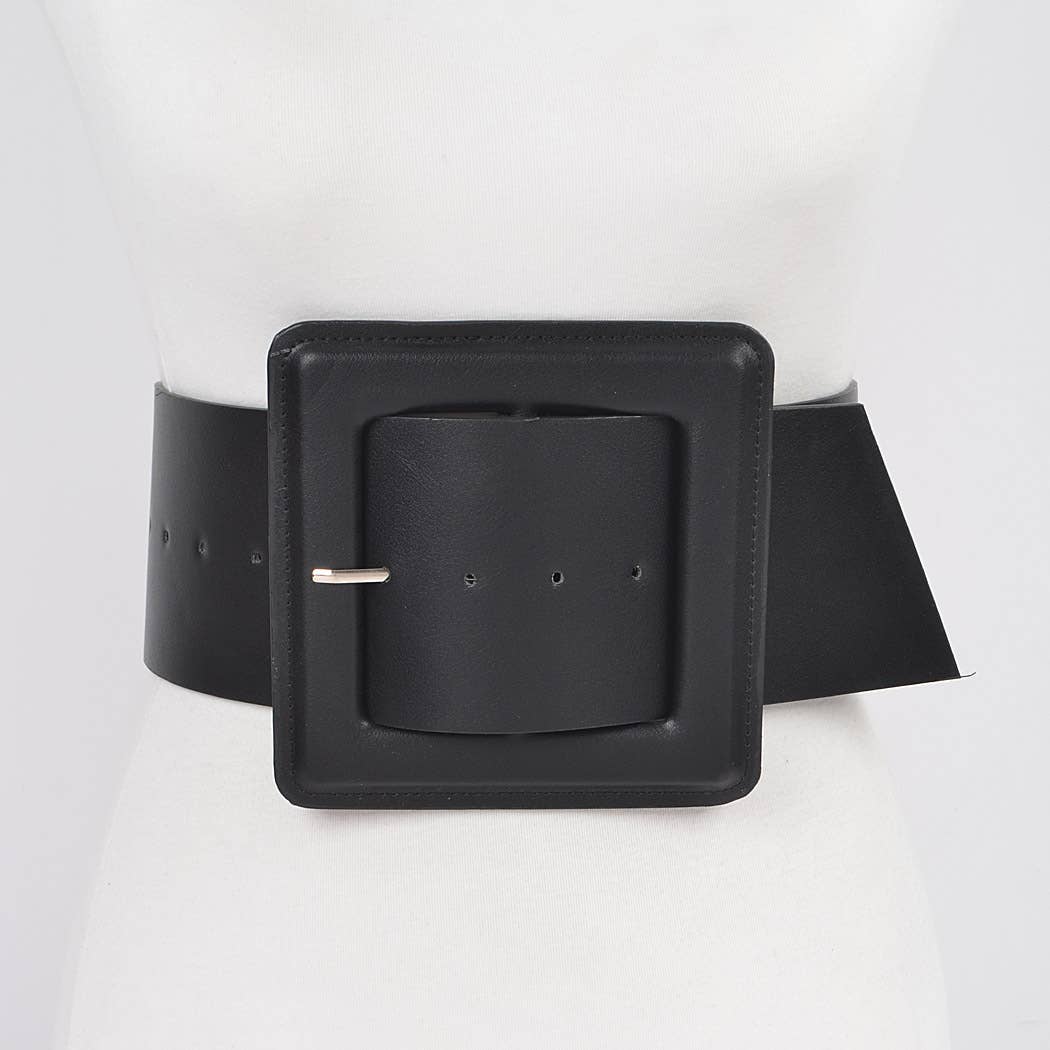 Faux Leather Plus Size Waist Belt