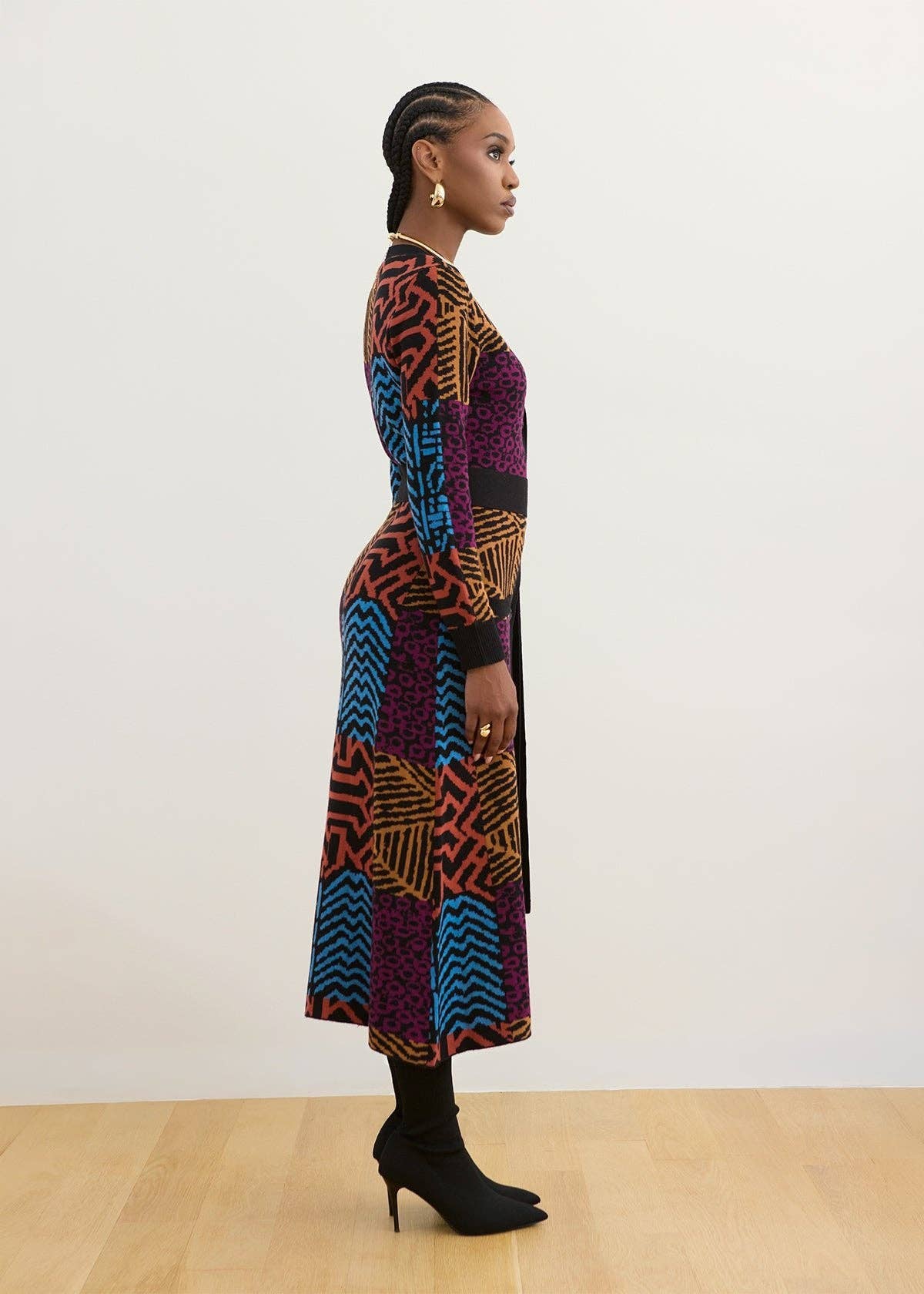 The Aisha Heritage Maxi Cardigan | Harvest Berry