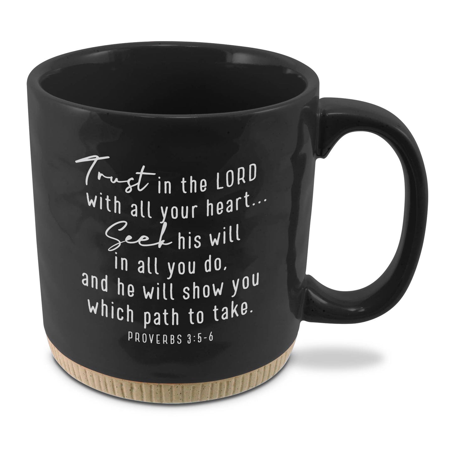 LCP Coffeecup Powerful Words Faith Black16Oz