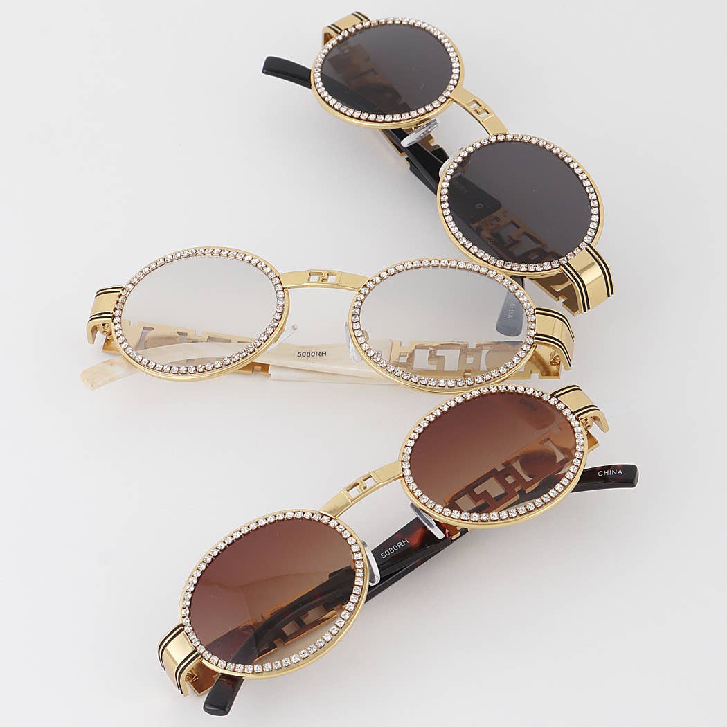 Vintage Jewel Lined Sunglasses