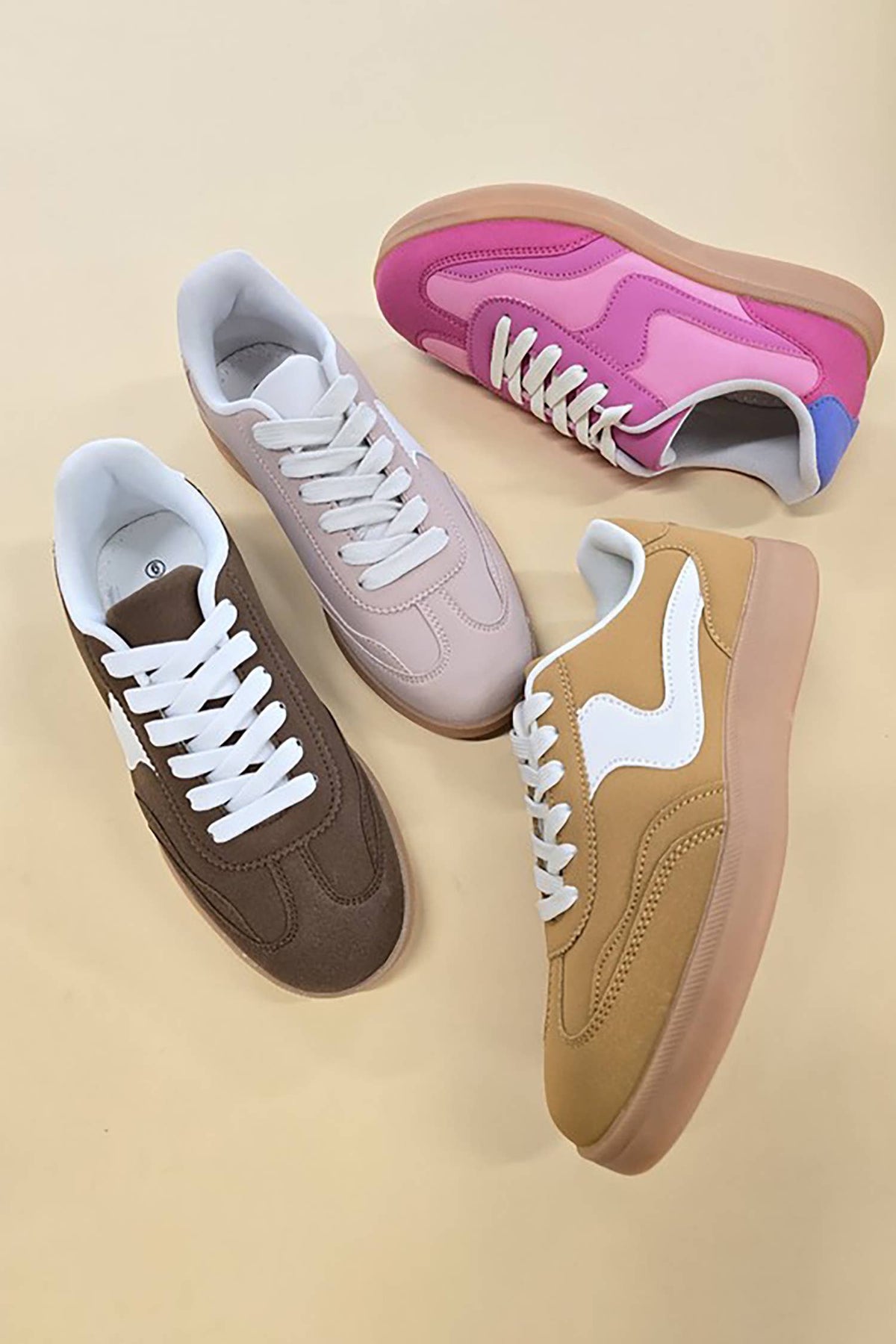 Leopard/Gold Lace Up Womens Sneaker