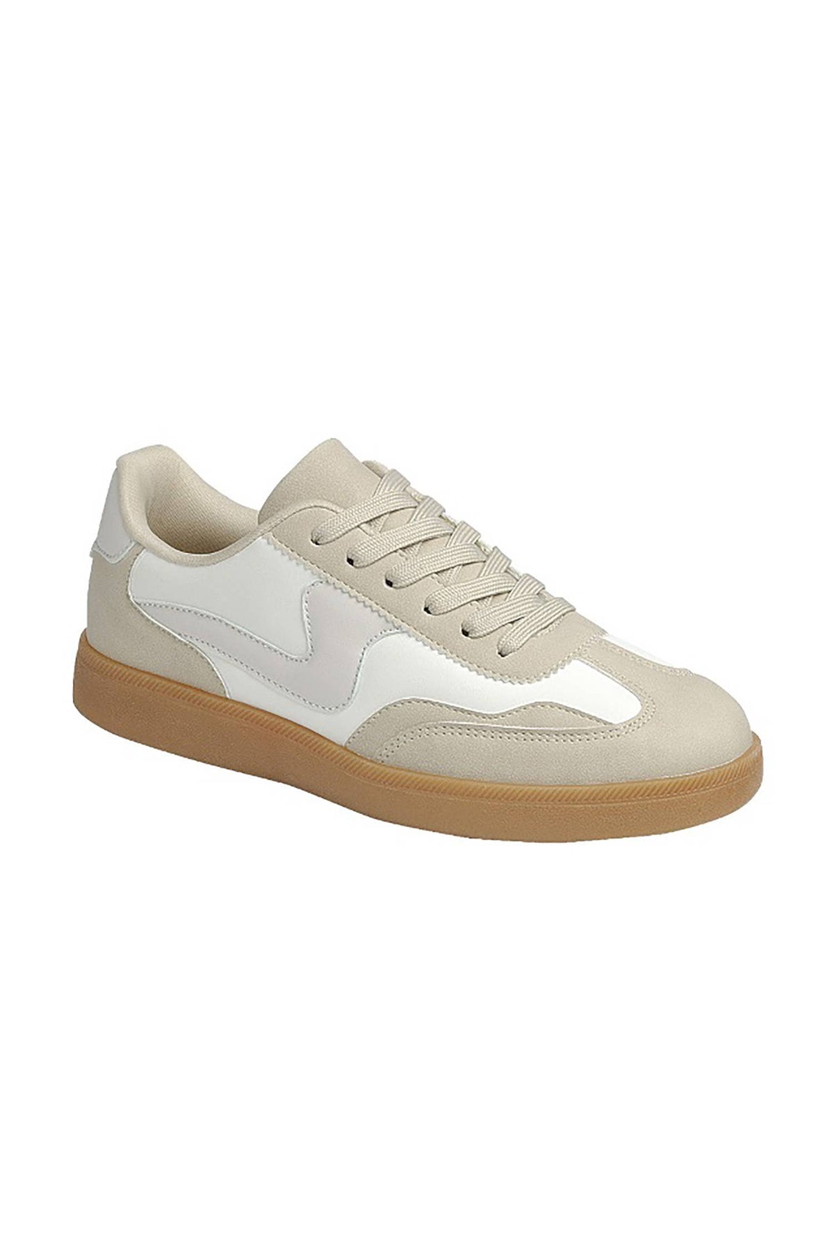 Leopard/Gold Lace Up Womens Sneaker