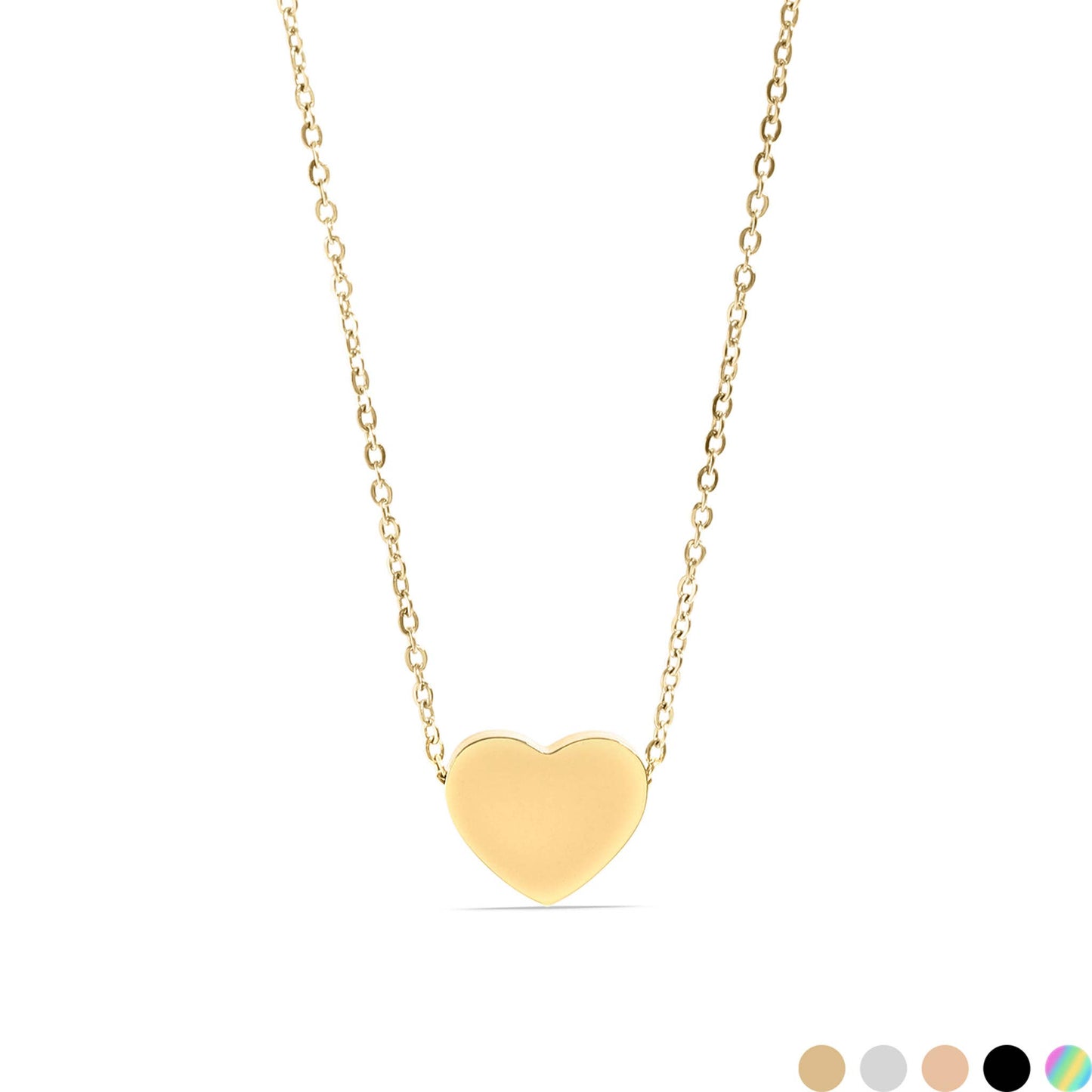Blank Heart Necklace - Engravable