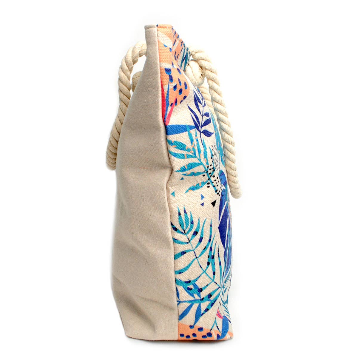 Blue Tropical Leaves Ladies Tote Bag -LTBG1238