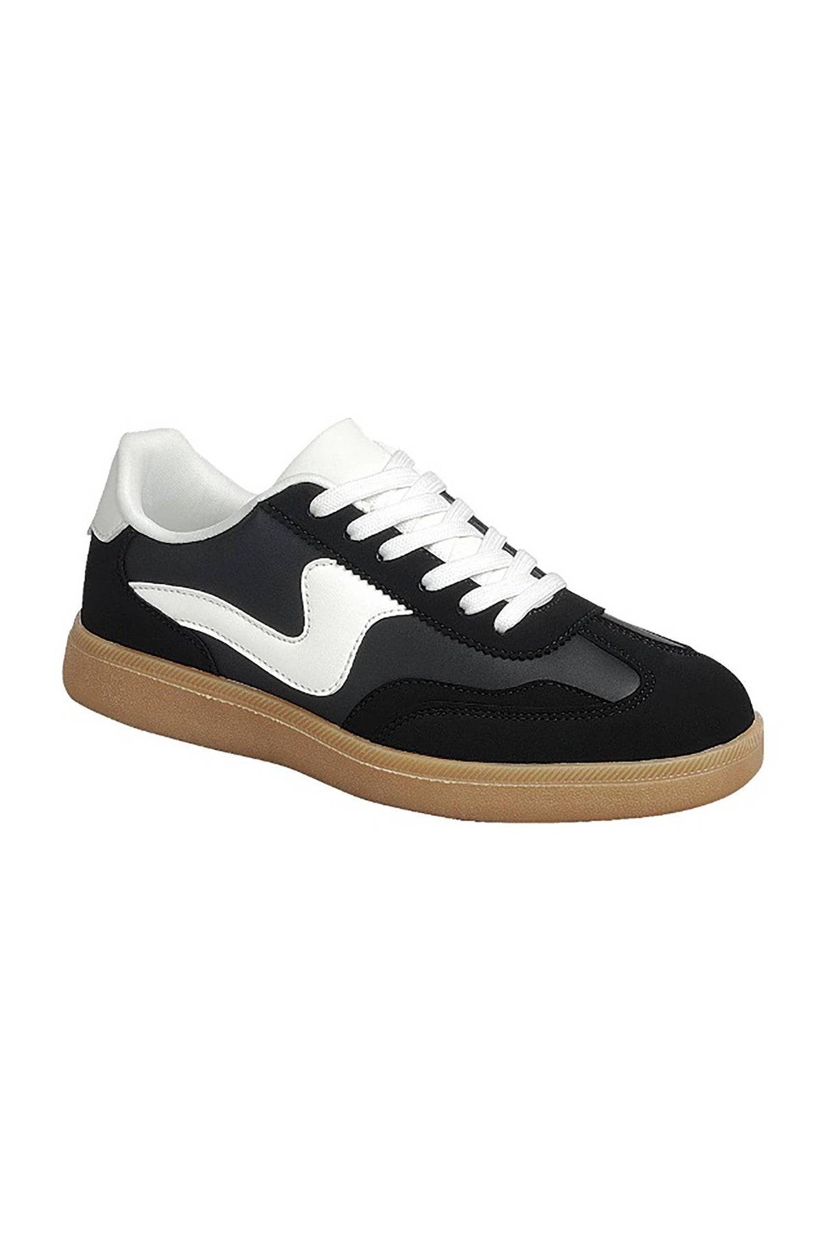 Leopard/Gold Lace Up Womens Sneaker