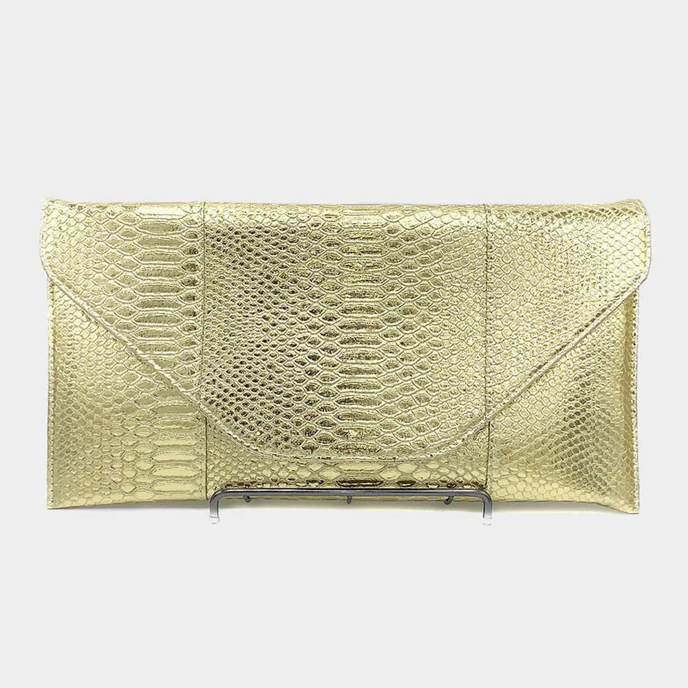 Snake Skin Convertible Clutch
