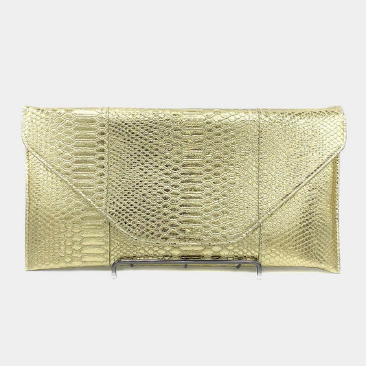 Snake Skin Convertible Clutch